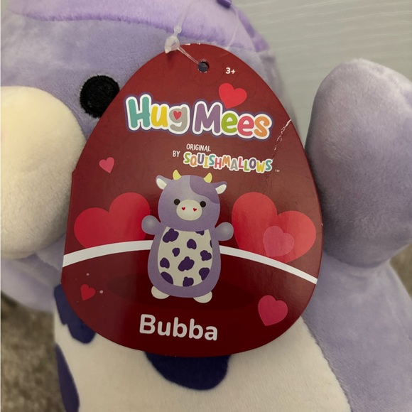 NWT 10” Bubba the purple cow Valentines Squishmallow Hugmee - Picture 3 of 6